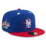 2025 MLB オールスターワークアウトモデル ニューエラ キャップ 59FIFTY ニューヨーク メッツ 2025 MLB ALL-STAR GAME WORKOUT SPLIT PANEL FITTED CAP ROYAL BLUE