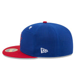 2025 MLB オールスターワークアウトモデル ニューエラ キャップ 59FIFTY サンディエゴ パドレス 2025 MLB ALL-STAR GAME WORKOUT SPLIT PANEL FITTED CAP ROYAL BLUE