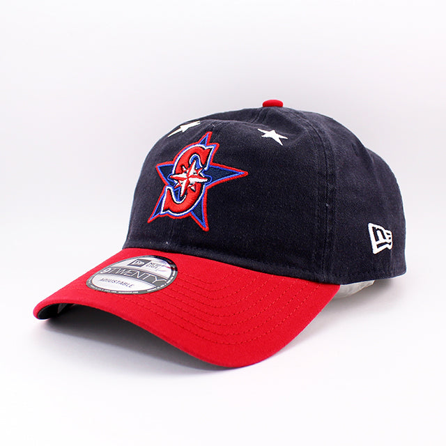 2025 MLB オールスターワークアウトモデル ニューエラ 9TWENTY ストラップバック シアトル マリナーズ 2025 MLB ALL-STAR GAME WORKOUT STRAPBACKCAP NAVY