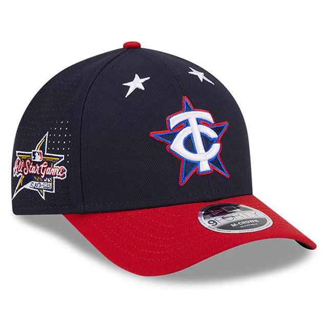 2025 MLB オールスターワークアウトモデル ニューエラ 9FORTY M-CROWN スナップバック ミネソタ ツインズ 2025 MLB ALL-STAR GAME WORKOUT SNAPBACK CAP NAVY