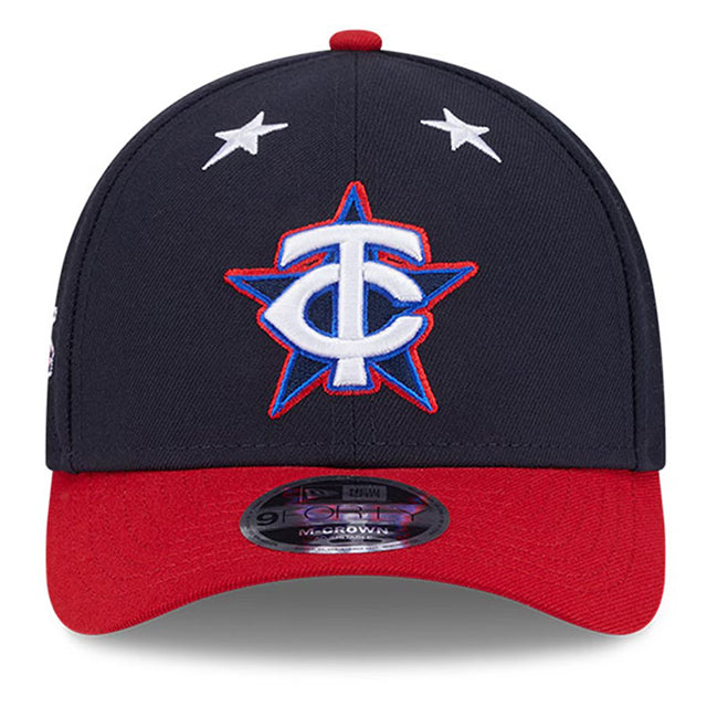 2025 MLB オールスターワークアウトモデル ニューエラ 9FORTY M-CROWN スナップバック ミネソタ ツインズ 2025 MLB ALL-STAR GAME WORKOUT SNAPBACK CAP NAVY