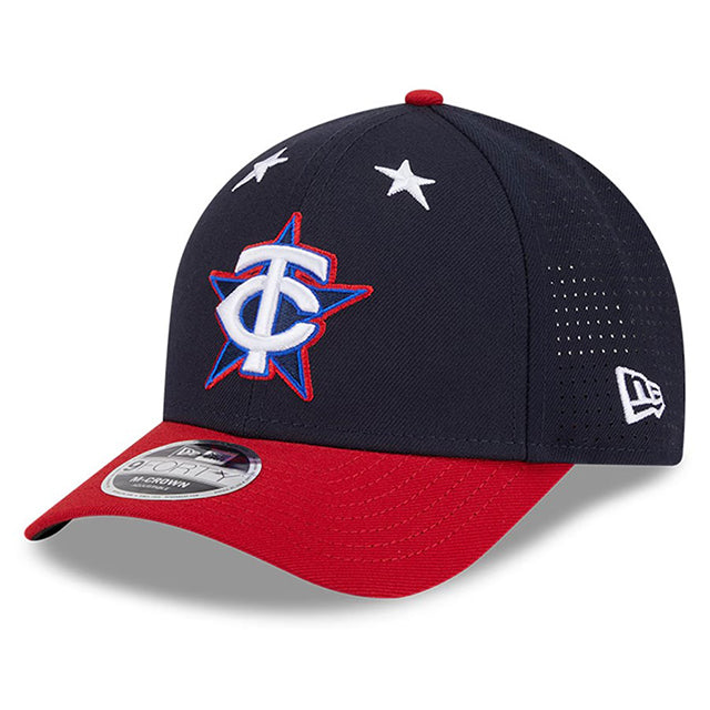 2025 MLB オールスターワークアウトモデル ニューエラ 9FORTY M-CROWN スナップバック ミネソタ ツインズ 2025 MLB ALL-STAR GAME WORKOUT SNAPBACK CAP NAVY