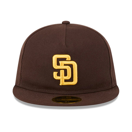 ニューエラ キャップ RC59FIFTY サンディエゴ パドレス MLB RETRO CROWN A-FRAME EASY FITTED CAP BROWN