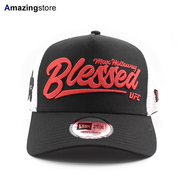 マックス ホロウェイモデル ニューエラ メッシュキャップ UFC E-FRAME MAX HOLLOWAY TRUCKER MESH CAP BLACK