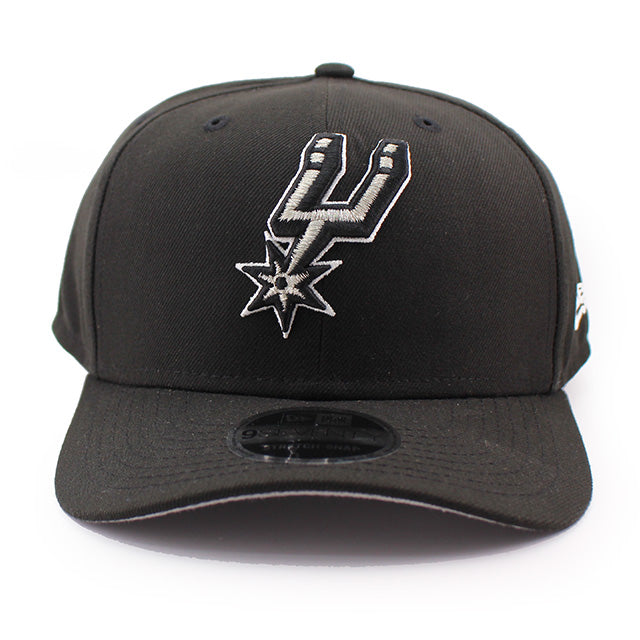 ニューエラ キャップ 9SEVENTY ストレッチ スナップバック サンアントニオ スパーズ NBA STRETCH SNAPBACK CAP BLACK
