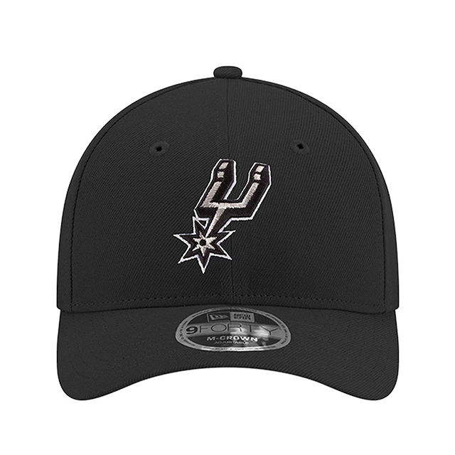 ニューエラ 9FORTY M-CROWN スナップバック サンアントニオ スパーズ NBA SNAPBACK CAP BLACK