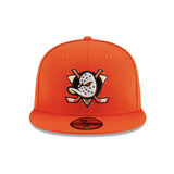 ニューエラ キャップ 59FIFTY アナハイム ダックス NHL TEAM BASIC FITTED CAP ORANGE