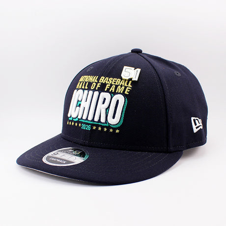 イチロー選手 HALL OF FAMEモデル ニューエラ キャップ LP9FIFTY スナップバック シアトル マリナーズ ICHIRO LOW PROFILE SNAPBACK CAP NAVY