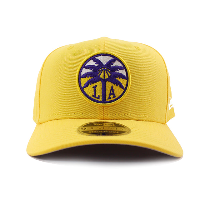 ニューエラ キャップ 9SEVENTY ストレッチ スナップバック ロサンゼルス スパークス WNBA STRETCH SNAPBACK CAP YELLOW