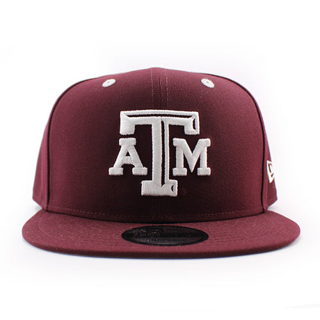 アディダスコラボ ニューエラ キャップ 9FIFTY テキサス A&M アギーズ NCAA SNAPBACK CAP MAROON