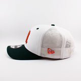 アディダスコラボ ニューエラ キャップ 9SEVENTY スナップバック マイアミ ハリケーンズ NCAA MESH SNAPBACK CAP