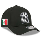 ニューエラ キャップ 9FORTY M-CROWN A-FRAME WBC メキシコ 2026 WORLD BASEBALL CLASSIC SNAPBACK CAP BLACK WHITE