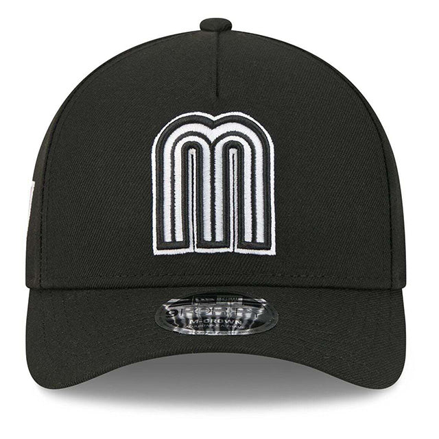 ニューエラ キャップ 9FORTY M-CROWN A-FRAME WBC メキシコ 2026 WORLD BASEBALL CLASSIC SNAPBACK CAP BLACK WHITE