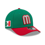 2026 ワールドベースボールクラシックモデル 子供用 ニューエラ 9FORTY M-CROWN スナップバック メキシコ 2026 WORLD BASEBALL CLASSIC YOUTH SNAPBACK CAP GREEN RED