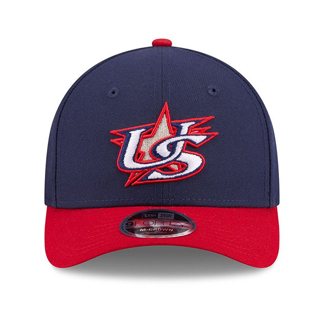 2026 ワールドベースボールクラシックモデル 子供用 ニューエラ 9FORTY M-CROWN スナップバック アメリカ 2026 WORLD BASEBALL CLASSIC YOUTH SNAPBACK CAP NAVY RED