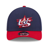 2026 ワールドベースボールクラシックモデル 子供用 ニューエラ 9FORTY M-CROWN スナップバック アメリカ 2026 WORLD BASEBALL CLASSIC YOUTH SNAPBACK CAP NAVY RED