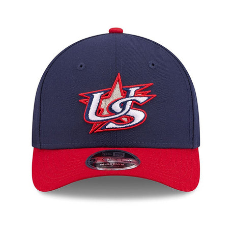 2026 ワールドベースボールクラシックモデル 子供用 ニューエラ 9FORTY M-CROWN スナップバック アメリカ 2026 WORLD BASEBALL CLASSIC YOUTH SNAPBACK CAP NAVY RED