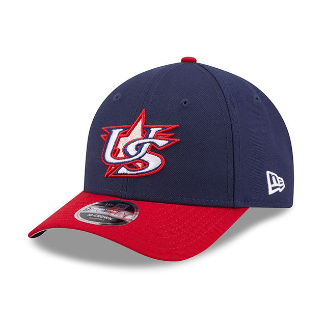 2026 ワールドベースボールクラシックモデル 子供用 ニューエラ 9FORTY M-CROWN スナップバック アメリカ 2026 WORLD BASEBALL CLASSIC YOUTH SNAPBACK CAP NAVY RED