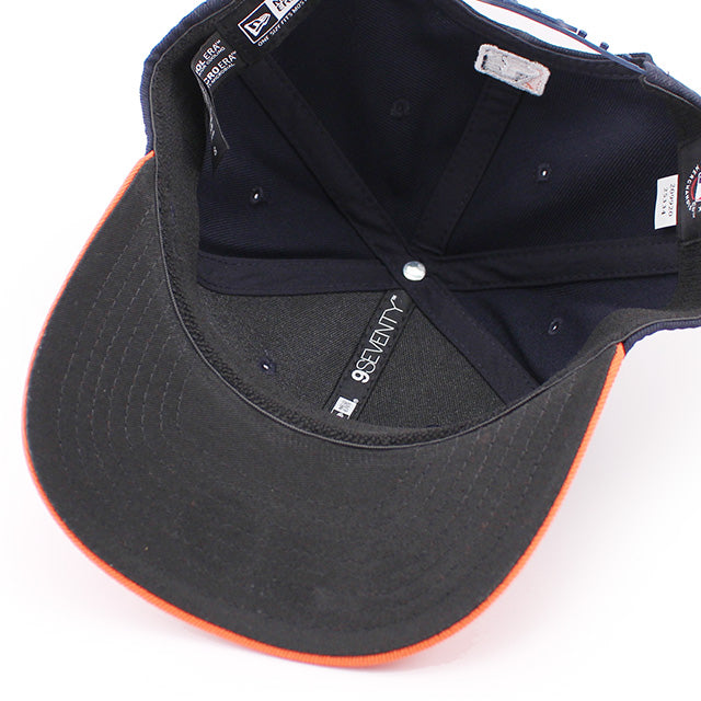 ニューエラ キャップ 9SEVENTY ストレッチ スナップバック デトロイト タイガース MLB PLAYER REPLICA STRETCH SNAPBACK CAP NAVY ORANGE