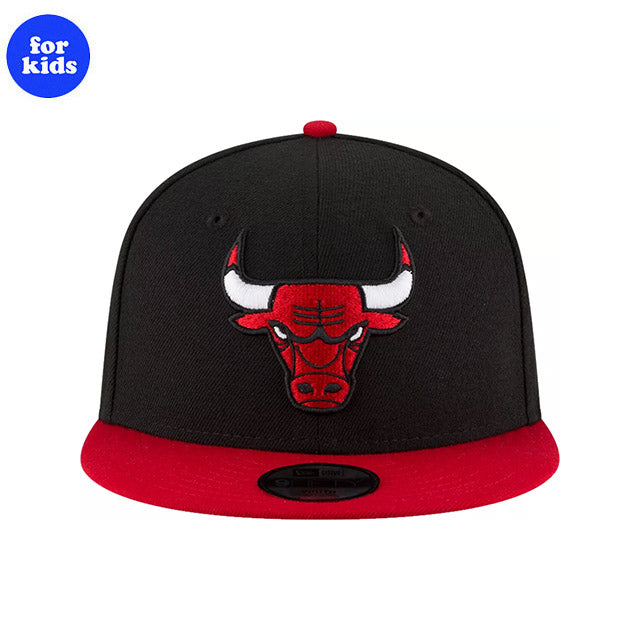 子供用 ニューエラ キャップ 9FIFTY スナップバック シカゴ ブルズ NBA YOUTH NBA BASIC SNAPBACK CAP BLACK RED