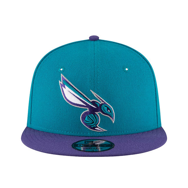 ニューエラ キャップ 9FIFTY スナップバック シャーロット ホーネッツ NBA 2T TEAM BASIC SNAPBACK CAP TEAL-PURPLE