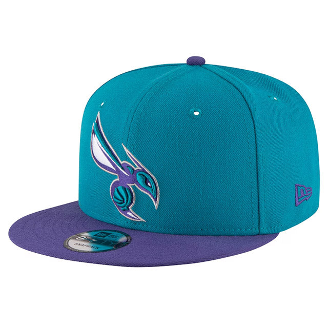 ニューエラ キャップ 9FIFTY スナップバック シャーロット ホーネッツ NBA 2T TEAM BASIC SNAPBACK CAP TEAL-PURPLE