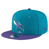 ニューエラ キャップ 9FIFTY スナップバック シャーロット ホーネッツ NBA 2T TEAM BASIC SNAPBACK CAP TEAL-PURPLE