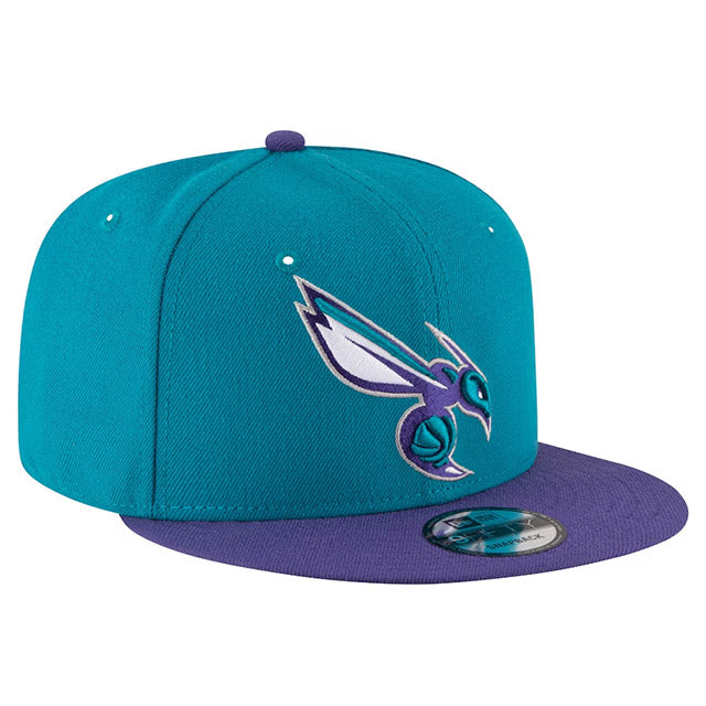 ニューエラ キャップ 9FIFTY スナップバック シャーロット ホーネッツ NBA 2T TEAM BASIC SNAPBACK CAP TEAL-PURPLE