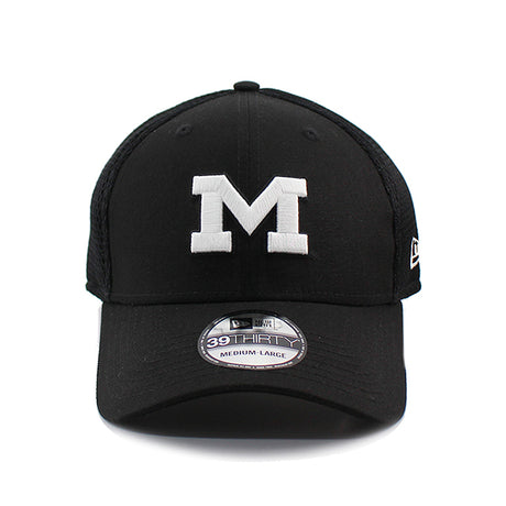 ニューエラ キャップ 39THIRTY ミシガン ウォルバリンズ NCAA NEO FLEX FIT CAP BLACK