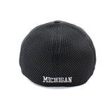 ニューエラ キャップ 39THIRTY ミシガン ウォルバリンズ NCAA NEO FLEX FIT CAP BLACK