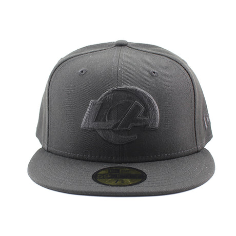 ニューエラ キャップ 59FIFTY ロサンゼルス ラムズ NFL TEAM BASIC FITTED CAP BLACKOUT