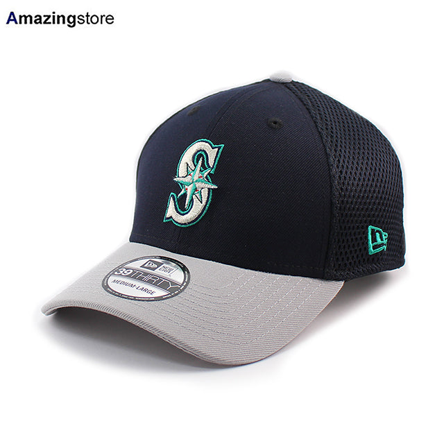 ニューエラ キャップ 39THIRTY シアトル マリナーズ MLB NEO FLEX FIT CAP NAVY GRAY