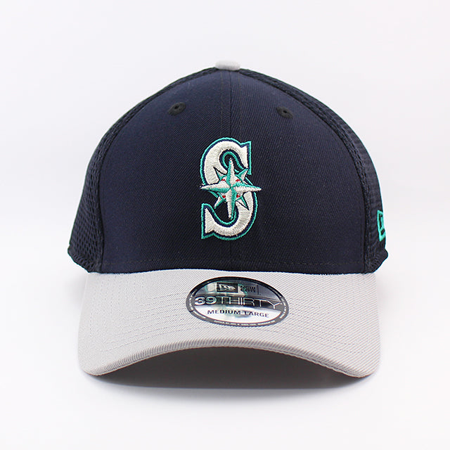 ニューエラ キャップ 39THIRTY シアトル マリナーズ MLB NEO FLEX FIT CAP NAVY GRAY