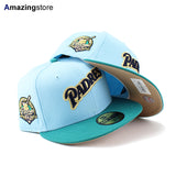 ニューエラ キャップ 59FIFTY サンディエゴ パドレス MLB 40TH ANNIVERSARY BEIGE BOTTOM FITTED CAP LIGHT BLUE NEW ERA SAN DIEGO PADRES