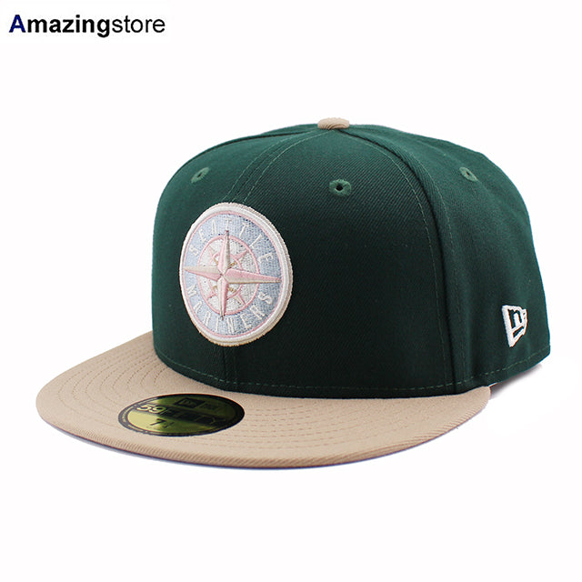 ニューエラ キャップ 59FIFTY シアトル マリナーズ MLB TEAM BASIC FITTED CAP DARK GREEN NEW ERA