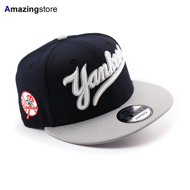 ニューエラ キャップ 9FIFTY スナップバック ニューヨーク ヤンキース MLB 2T SCRIPT SNAPBACK CAP NAVY GREY
