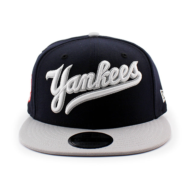 ニューエラ キャップ 9FIFTY スナップバック ニューヨーク ヤンキース MLB 2T SCRIPT SNAPBACK CAP NAVY GREY