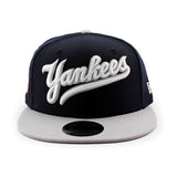 ニューエラ キャップ 9FIFTY スナップバック ニューヨーク ヤンキース MLB 2T SCRIPT SNAPBACK CAP NAVY GREY