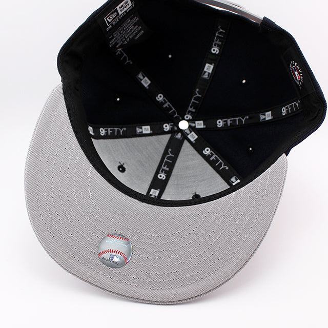 ニューエラ キャップ 9FIFTY スナップバック ニューヨーク ヤンキース MLB 2T SCRIPT SNAPBACK CAP NAVY GREY