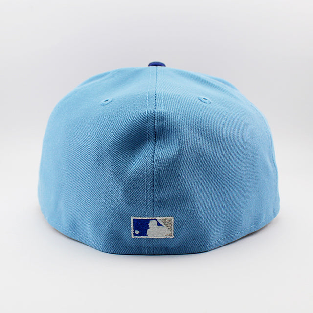 ニューエラ キャップ 59FIFTY カンザスシティ ロイヤルズ MLB 50TH GREY BOTTOM FITTED CAP LT BLUE