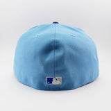 ニューエラ キャップ 59FIFTY カンザスシティ ロイヤルズ MLB 50TH GREY BOTTOM FITTED CAP LT BLUE