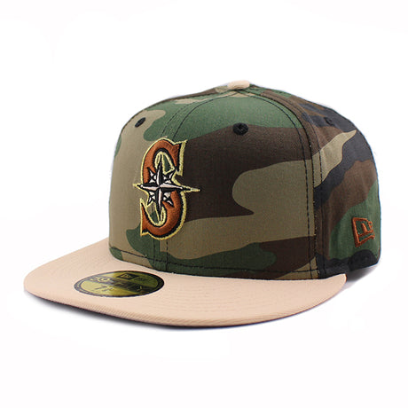 ニューエラ キャップ 59FIFTY シアトル マリナーズ MLB 2001 ALL STAR GAME FITTED CAP WOODLAND CAMO