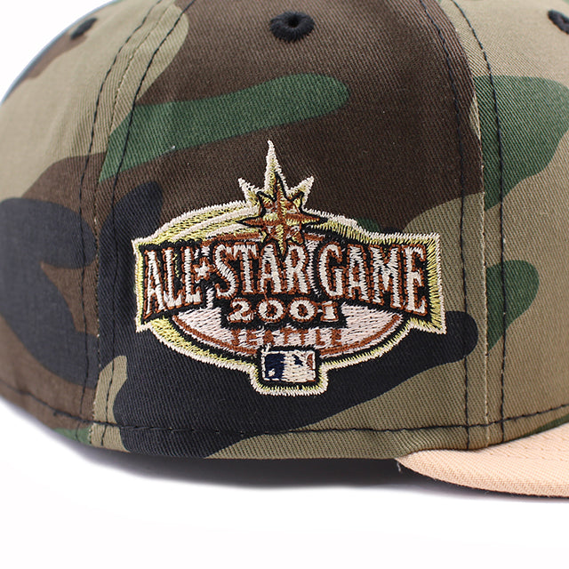 ニューエラ キャップ 59FIFTY シアトル マリナーズ MLB 2001 ALL STAR GAME FITTED CAP WOODLAND CAMO