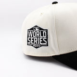 ニューエラ キャップ 9FORTY スナップバック ロサンゼルス ドジャース MLB UPSIDE 2020 WORLD SERIES A-FRAME SNAPBACK CAP CREAM BLACK