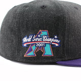 ニューエラ キャップ 59FIFTY アリゾナ ダイヤモンドバックス MLB 2001 WORLD CHAMPS FITTED CAP HEATHER BLACK