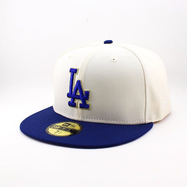 ニューエラ キャップ 59FIFTY ロサンゼルス ドジャース MLB 1988 WORLD SERIES GAME PINK BOTTOM FITTED CAP CREAM ROYAL BLUE