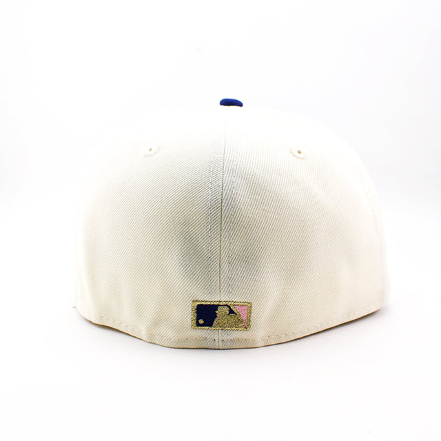 ニューエラ キャップ 59FIFTY ロサンゼルス ドジャース MLB 1988 WORLD SERIES GAME PINK BOTTOM FITTED CAP CREAM ROYAL BLUE