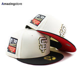 ニューエラ キャップ 59FIFTY サンフランシスコ ジャイアンツ MLB 2001 ALL STAR RED BOTTOM FITTED CAP CREAM BLACK