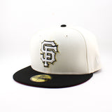 ニューエラ キャップ 59FIFTY サンフランシスコ ジャイアンツ MLB 2001 ALL STAR RED BOTTOM FITTED CAP CREAM BLACK