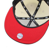 ニューエラ キャップ 59FIFTY サンフランシスコ ジャイアンツ MLB 2001 ALL STAR RED BOTTOM FITTED CAP CREAM BLACK